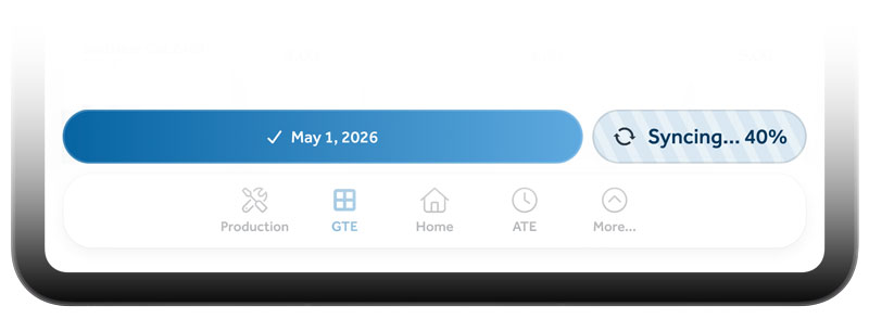 With the new ALMonbile you can keep working offline and when it's time you wil back online you will be able to sync your work 